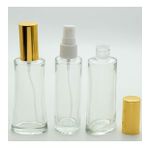 BOŞ PARFÜM ŞİŞESİ 100 ML (3 ADET) SARI KAPAK PLASTİK VALF EYFEL BOŞ ŞİŞE