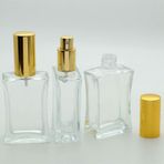 BOŞ PARFÜM ŞİŞESİ 30 ML (2 ADET) SARI METAL VALF VE KAPAK