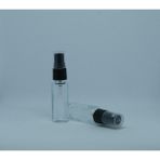 Boş Parfüm ve Kolonya Şişesi 5 ml 5 Adet Silindir Boş Cam Siyah Sprey Şişe