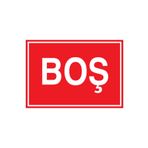 Boş Uyarı Tabelası - 50x70 Alüminyum Kompozit Panel - Ç9
