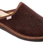 Bosaco Erkek Terlik Erkek Ev Ayakkabıları Hafızalı Taban Ev Mule, Koyu Kahverengi Delikli Deri, 10 UK