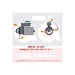 Bosch 0001107437 Marş Motoru Astra H Corsa Combo 1.3 Cdtı