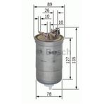 Bosch 0450906429 Dizel Audi A4 A4 Avant 2.0L A6 A6 Avant Yakıt Filtresi