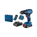 Bosch 06019K3102 Professional GSB 185-Li 2.0 Ah Tek Akülü Kömürsüz Motor Darbeli Matkap ve 23 Parça Aksesuar Set