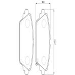 BOSCH 0986424663 Balata Fren On - (Nissan: Primera-P12 03-10 / Honda: Accord 98-03 ) 41060AV125 (WA828199)