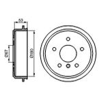 Bosch 0986477096 - Fren Kampanası Mercedes A-Class W168 97 04 - Siyah
