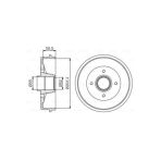 Bosch 0986477172 Arka Fren Kampanası Kangoo 1.2 1.4 1.5 Dcı-1.9 Dcı 97- 4320000q0c