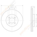 Bosch 0986478493 Oto Ön Fren Diski