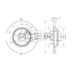 Bosch 0986478869 280 22-20 mm Hava Kanallı Kaplamalı Yüksek Karbon Alaşımlı 8E0615301P Ön Fren Diski
