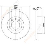 Bosch 0986478970 Oto Arka Fren Diski