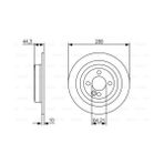 Bosch 0986479A08 28 mm 1.8.4 mm Yüksek Karbon Alaşımlı 34216784389 Arka Fren Diski