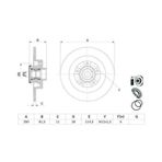 Bosch 0986479f42 Fren Diski Arka Rulmanlı Kaplamalı Abs Sensör Halkalı Talisman 432021878r
