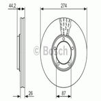 Bosch 0986479S79 0 Ön Fren Disk Aynası Havalı Stare 2.5 Tcı Crdı 03-H100 Kamyonet 2.5 2004-Kia Bongo 2.7 Tcı 04- 581294A200
