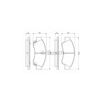 Bosch 0986494299 Balata Fren On - (Honda Cıvıc 92/95 1.5 / Cıvıc 96/00 1.4 / Jazz 02/08 / Cıty 1.4)