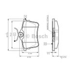Bosch 0986494304 Arka Fren Balatası
