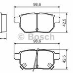 Bosch 0986494328 Arka Fren Balatası