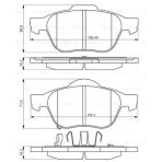 Bosch 0986494485 Avensis VVT I 97-00 Ön Fren Balatası