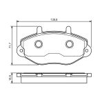 Bosch 0986495112 Ford Transit T15 93>00 Ön Fren Balatası
