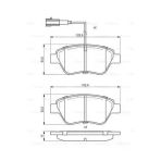 Bosch 0986495378 Fren Balatasi Ön Çift Fisli Linea Fiorino 08- Qub 539901100