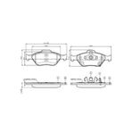 Bosch 0986TB3016 Toyota Yaris 1.0 1.3 Ön Fren Balatası
