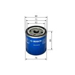 Bosch 0986TF0020 0451103355 206 306 307 406 407 806 Partner Boxer Berlingo C4 C5 Jumper Yağ Filtresi