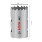 Bosch 1 x PRO Multi Malzeme Delik Testeresi (Yumuşak Ahşap, Alçıpan Duvar için, Ø 30 mm, Profesyonel Aksesuar Matkap/Tornavida)