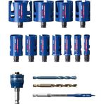 Bosch 11 x Expert Construction Malzeme Delik Testeresi Seti (Yumuşak Ahşap, Kaba Sunta, Ø 20-76 mm, Profesyonel Aksesuar Matkap/Tornavida için)