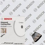 Bosch 115 mm Turbo Ekonomik Seri 9+1 Genel Yapı Malzemeleri İçin Elmas Kesme Diski