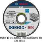 Bosch 115X1mm Sd İnox Rap.kesme Taşı ( 25 Adet)