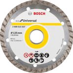Bosch 125 mm Turbo Ekonomik Seri Genel Yapı Malzemeleri İçin Elmas Kesme Diski