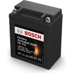 BOSCH 12V 12 AH MOTOSİKLET AKÜSÜ AGM 125 A (EN) (134*81*160) (FA112) (YB12AL-A) (YB12AL-A2)