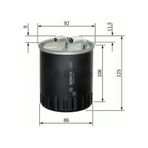Bosch 1457434437 Mercedes W203 W204 W211 X204 X164 Sprinter Viano Yakıt Filtresi