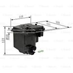 Bosch 190195 Ford Fusion Mazot Filtresi