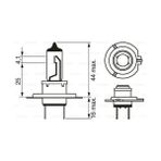 Bosch 1987302071 Far Ampulu Pure Light 12V H7 55 W PX26D H7 PX26D Vectra B-Corsa C-Astra H 1987302071