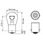 Bosch (1987302925) Ampul (Eco) 12V 93 Sinyal Tek Duy P21W Ba15S