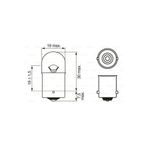 Bosch 1987302928 R5W BA15S Osram 5007 Ampul