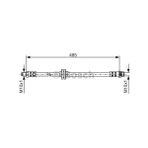 Bosch 1987476827 Ön Fren Hortumu Clio Iıı 07-modus 04- 8200129954