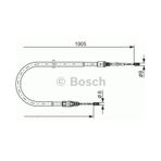 Bosch 1987477237 El Fren Telı Arka Sag / Sol P207 Boy:1905 Kampana Fren 06