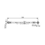 Bosch 1987481388 Fren Hortumu Ön 350mm 96534545