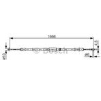 Bosch 1987482032 El Fren Teli Arka Sağ Sol Crafter Sprinter 3 3.2 3.5 4.6 Ton 06 09 1666 1407 A9064202085