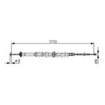 BOSCH 1987482207 EL FREN TELİ ARKA SAĞ FIORINO 08- / BIPPER 08- /