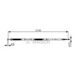 BOSCH 1987482287 EL FREN TELİ SOL DOBLO CARGO 1.3JTD 1.4iE 1.9JTD