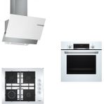 Bosch 243 HBF514BW1T - POP6C2092O - DWK65AD20R Beyaz 3'lü Ankastre Set