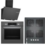 Bosch 249 HBF534EH3T - POP7C9O12O - DWK66PJ70T Gri 3'lü Ankastre Set