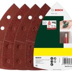 Bosch 25 parçalı zımpara kağıdı seti (farklı malzemeler, granülasyon 40/80/120/180, 11 delik, çoklu zımpara aksesuarı)