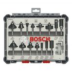 Bosch 2607017472 15 Parça Karışık 6 mm Pro Freze Seti