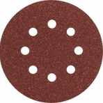 Bosch 2609256A24 Eksantirik 5'li 125 mm 80 Kum 8 Delik Zımpara Kağıdı
