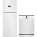 Bosch 2'li Beyaz Eşya Seti KDN55XWE0N-SMS26DW00T
