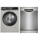 Bosch 2'li Beyaz Eşya Seti WGK252ZXTR-SMS6EKI63T /Çamaşır Makinesi-Bulaşık Makinesi