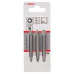 Bosch - 3 Parçalı Çift Taraflı Vidalama Ucu Seti - Pz1, Pz2, Pz3; Pz1, Pz2, Pz3; 60 Mm
